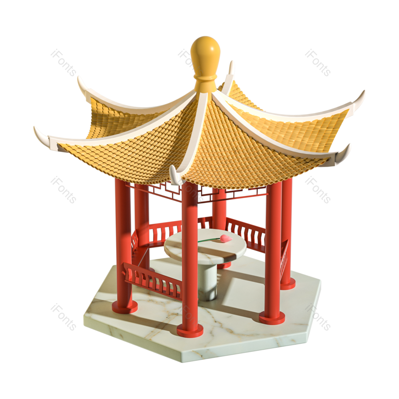 中国风建筑图片,古代建筑元素,亭子PNG,古建筑免抠素材